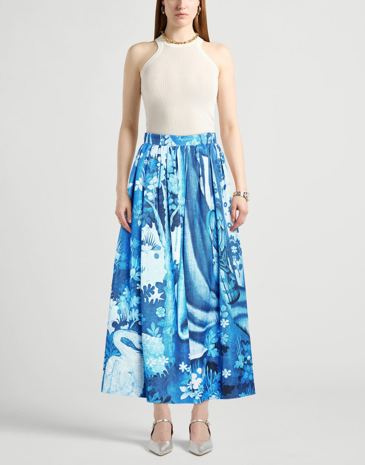 Erdem Womens Midi skirt in Blue