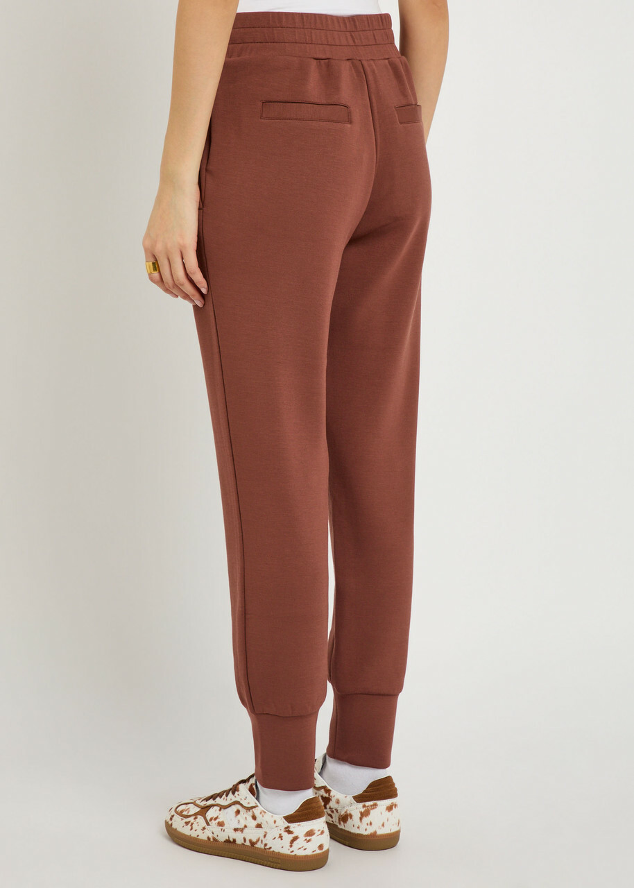 Varley The Slim Cuff 27.5 Stretch-jersey Sweatpants Maroon