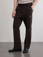Needles - Piping Cowboy Straight-Leg Embroidered Woven Trousers - Brown