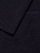 LARDINI - Slim-Fit Unstructured Knitted Wool Blazer - Blue