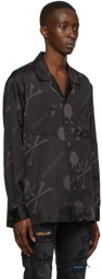 mastermind WORLD Black Silk Shirt