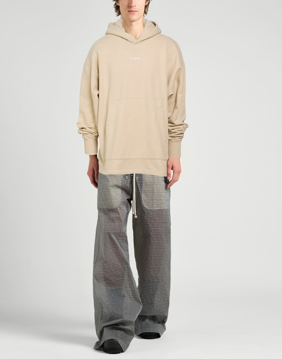 Acne Studios Mens Sweatshirt in Beige
