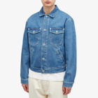 Kenzo Men's Boke Denim Trucker Jacket in Blue