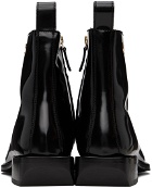 Moschino Black Pointed Toe Boots