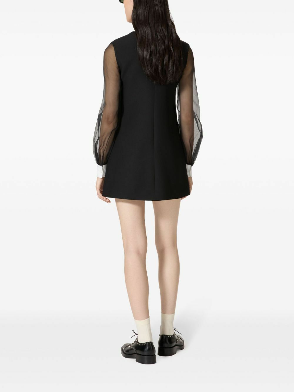 Valentino Garavani Black Crepe Couture Mini Dress Valentino