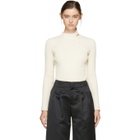 Nomia Ivory Slit Collar Sweater