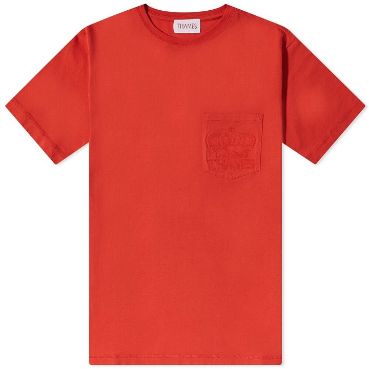 Photo: Thames Men's Poche T-Shirt in Red