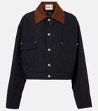 Plan C Cropped twill jacket