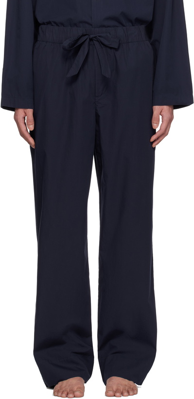 Photo: Tekla Navy Poplin Pyjama Pants