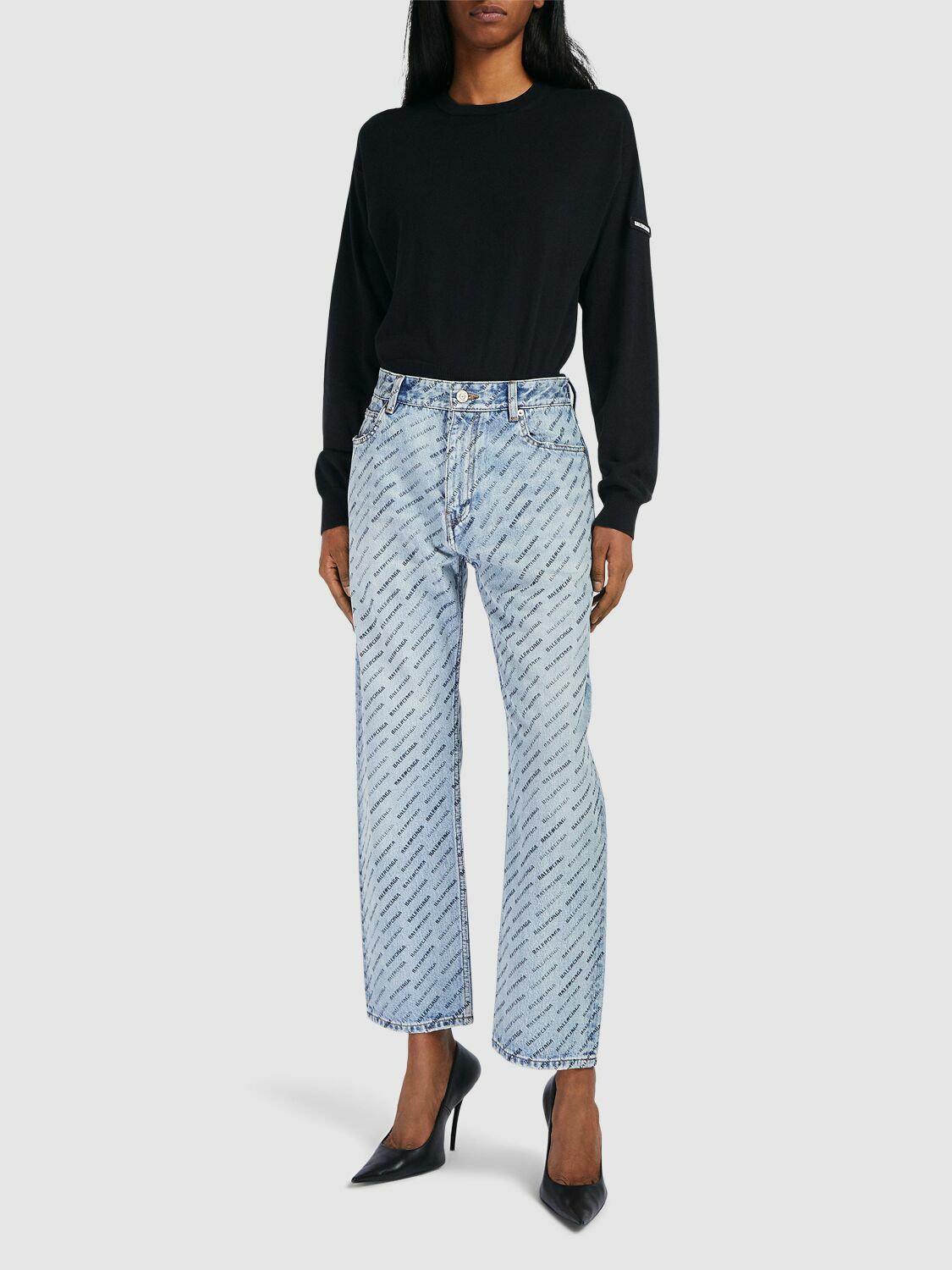 タグ付き BALENCIAGA LOOSE FIT DENIM PANTS Balenciaga Fifty-Fifty Jeans | Saks Fifth Avenue
