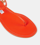 Aquazzura Almost Bare leather thong sandals