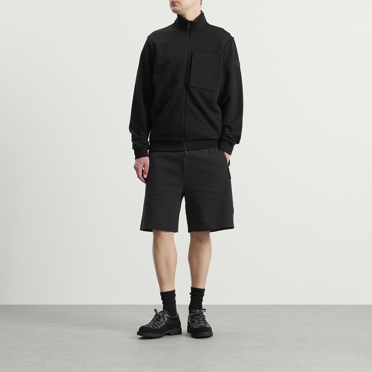 Moncler Men's Double Faced Shorts in Black