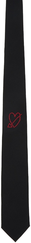Photo: Ernest W. Baker Black Heart Embroidered Tie
