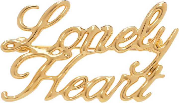 Photo: Jil Sander Gold 'Lonely Hearts' Brooch