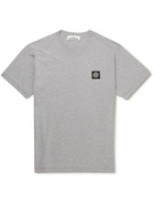 Stone Island - Logo-Appliquéd Cotton-Jersey T-Shirt - Gray