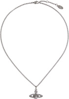 Vivienne Westwood Gunmetal Mini Bas Relief Necklace