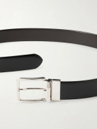 Canali - 3.5cm Reversible Leather Belt - Black