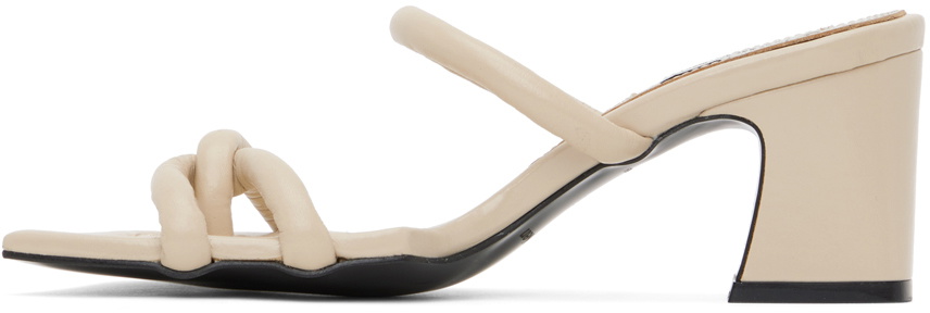 Reike Nen Beige Twisted Heeled Sandals
