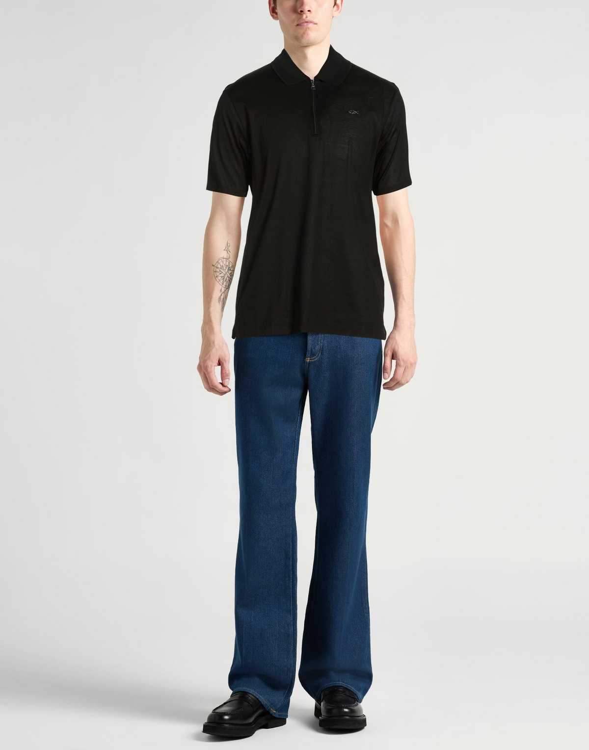 Paul & Shark Mens Polo shirt in Black