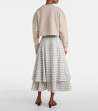 Loewe Anagram cropped cotton jersey sweatshirt
