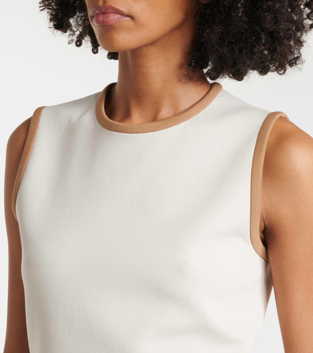 'S Max Mara Ori cotton-blend tank top