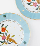 Bitossi Fabula Profumo set of 4 porcelain dinner plates