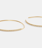 Ileana Makri Eye 18kt gold hoop earrings with diamonds