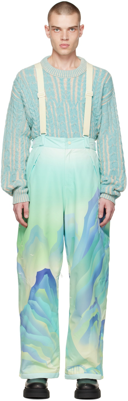 Chen Peng Green Ski Pants