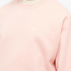 Nike Men's NRG Crew Sweat in Bleached Coral/White