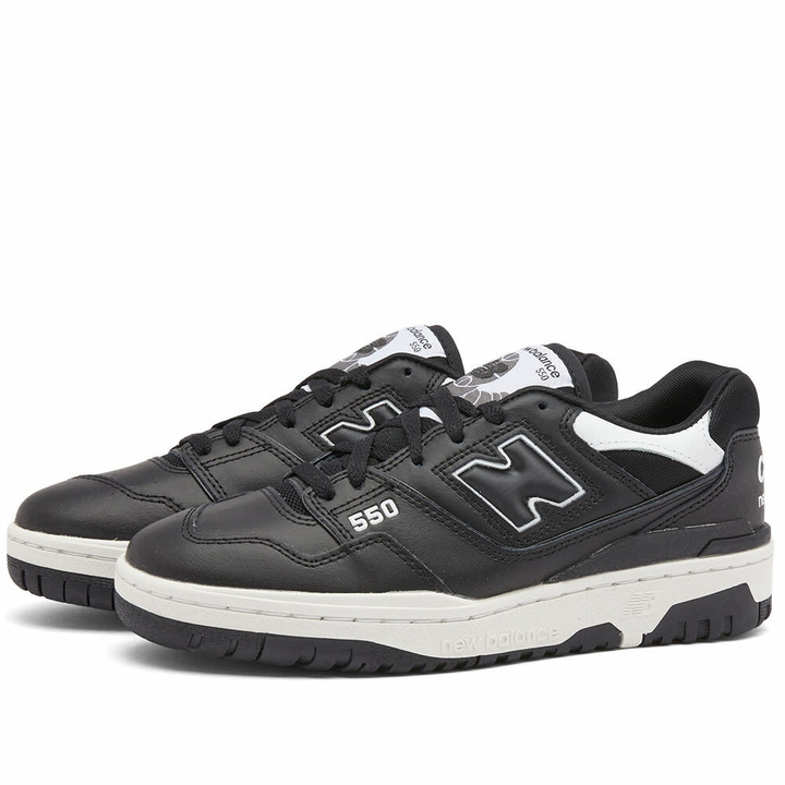 Photo: Comme des Garçons Homme x New Balance BB550 Sneakers in Black