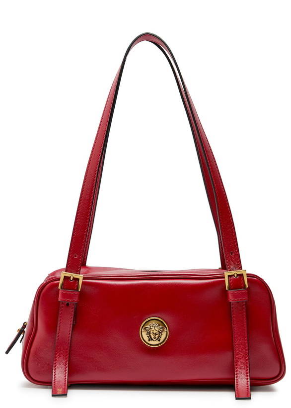 Photo: Versace Small Leather Shoulder bag - Red - One Size