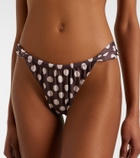 Faithfull Andez gathered polka-dot bikini bottoms