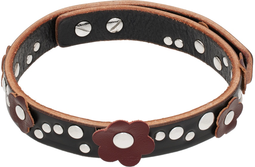 Our Legacy Black Meadow Leather Choker