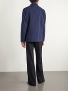 Barena - Crinkled Cotton-Blend Overshirt - Blue