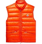 Moncler - Quilted Shell Down Gilet - Orange