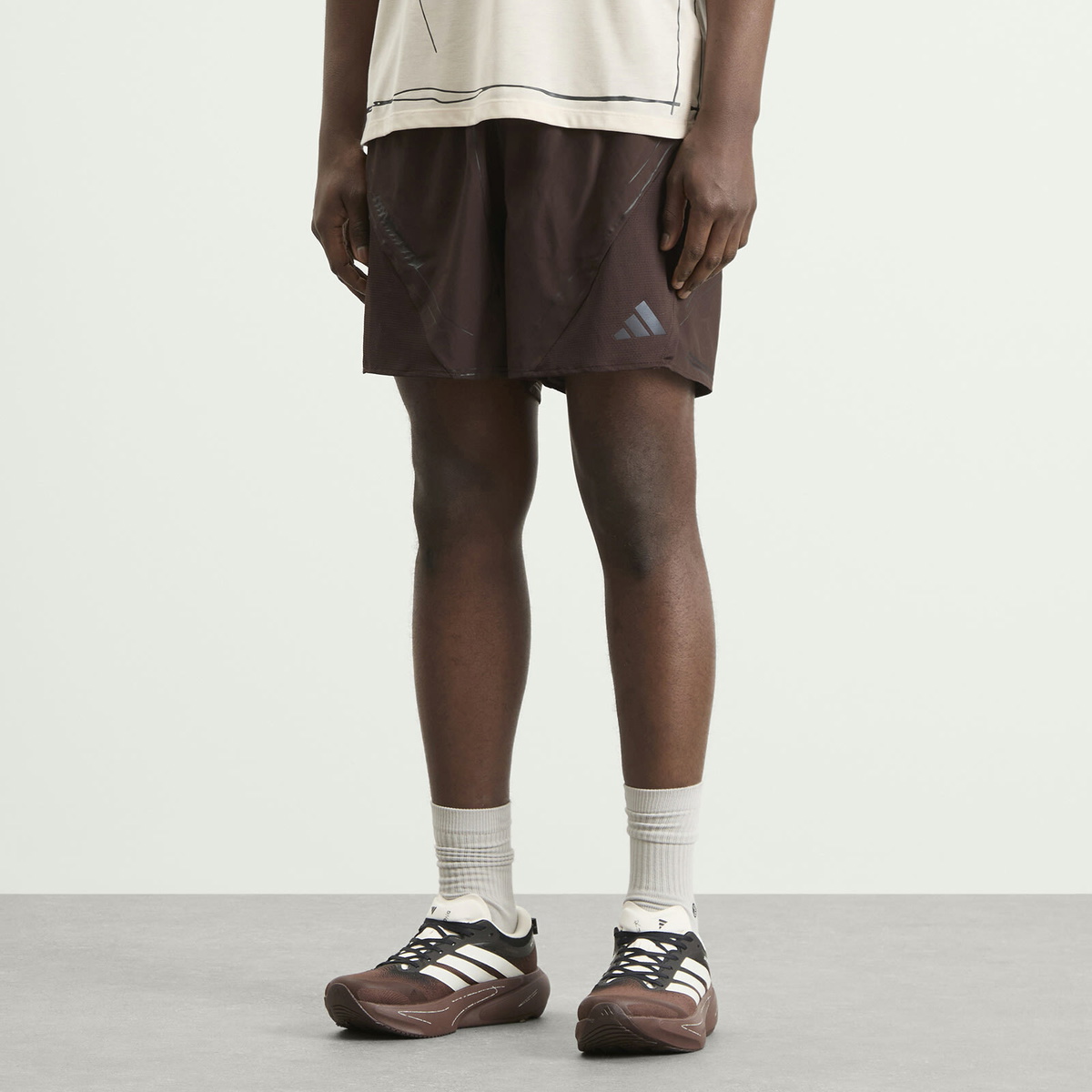 Adidas Men's x Song for the Mute Running Shorts in Aurora Coffee
