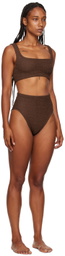 Hunza G Brown Patricia Nile Bikini