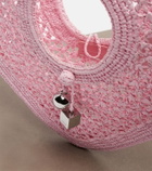 Jacquemus Spiaggia Coeur Small raffia top-handle bag