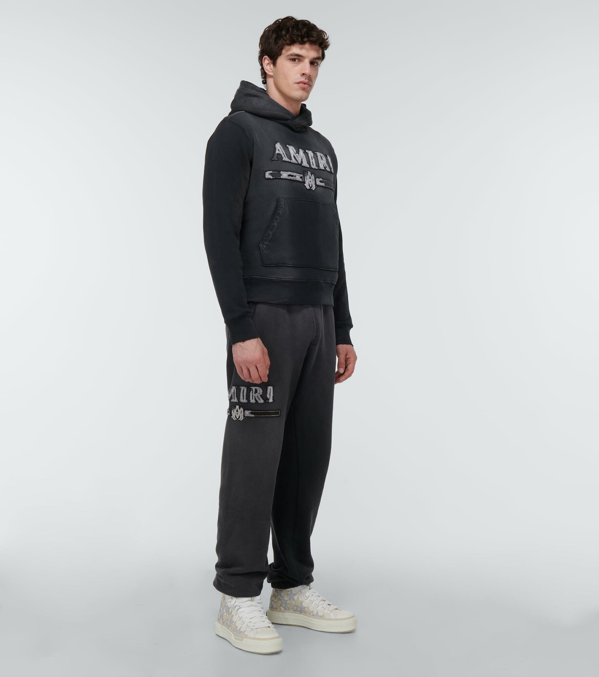Amiri - Logo cotton hoodie