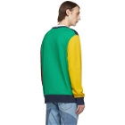 Levis Blue and Yellow Colorblock Sweatshirt