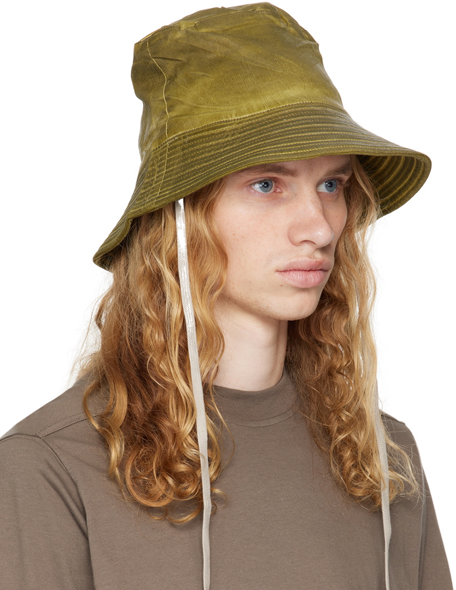 Rick Owens DRKSHDW Green Porterville Gilligan Bucket Hat