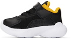 Nike Jordan Baby Black & Yellow Jordan 11 CMFT Sneakers