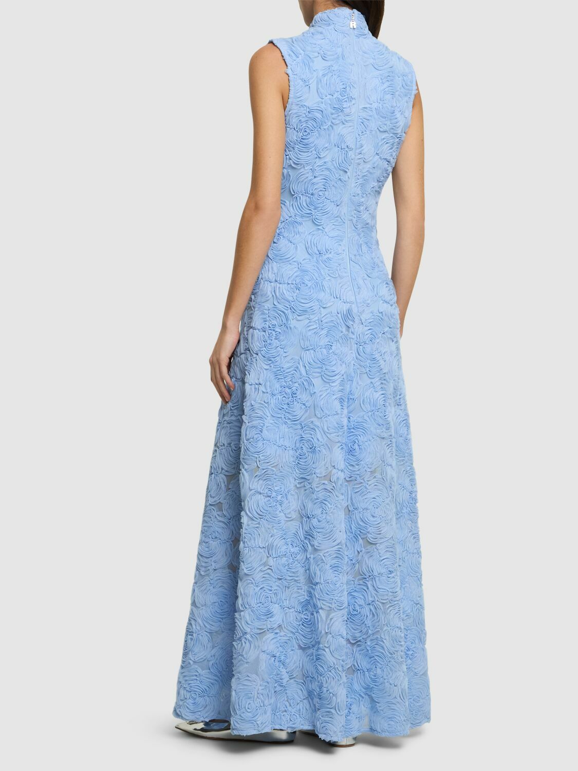 ROTATE Asyna Flower Mesh Long Dress ROTATE Birger Christensen