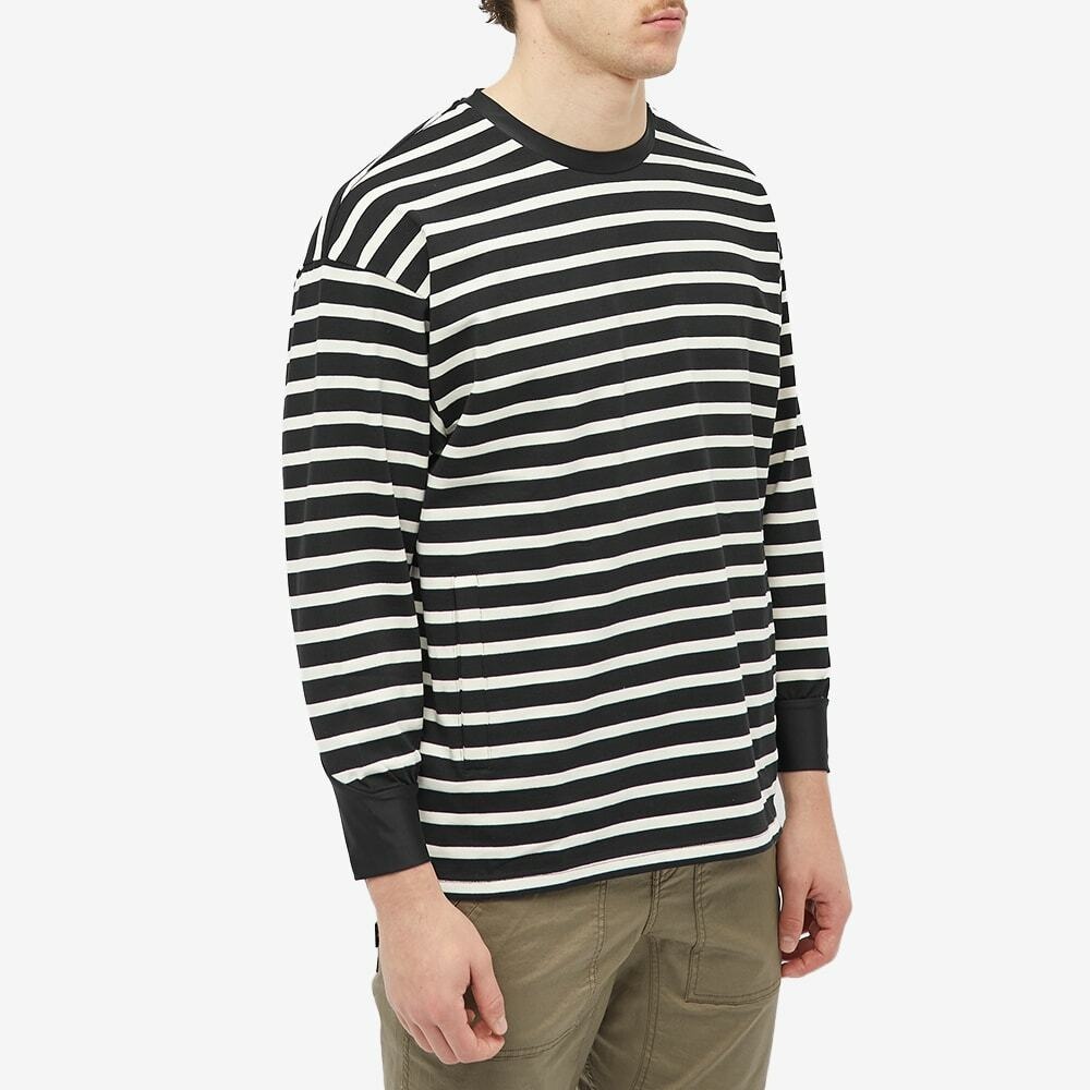 CMF Comfy Outdoor Garment Men's Slow Dry Stripe Border T-Shirt in  Blackxwhite