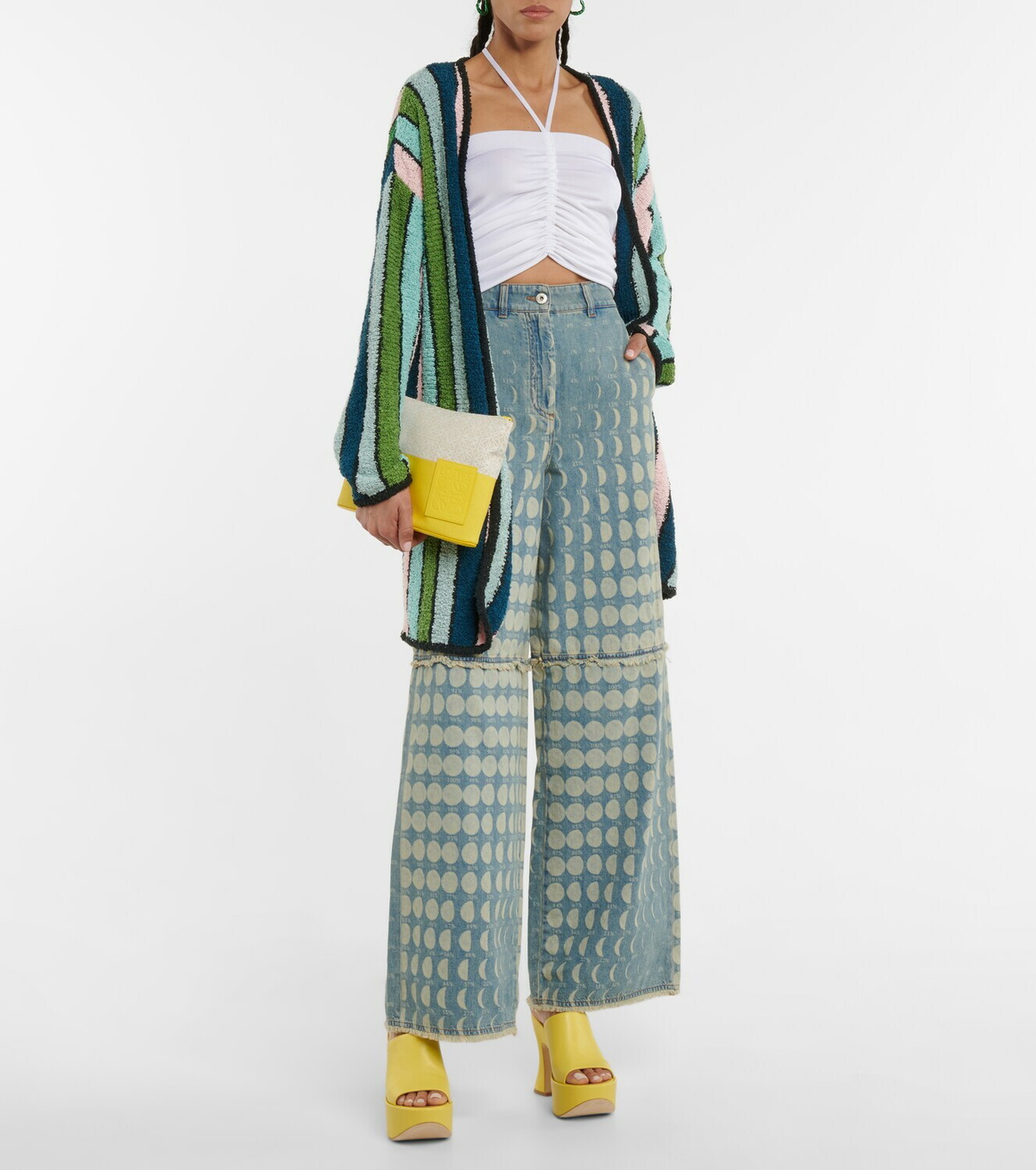 【25AW NEW】LOEWE_women / 花柄デジタルプリント ジーンズ Loewe x Paula's Ibiza Moon Strappy Dress | Liberty
