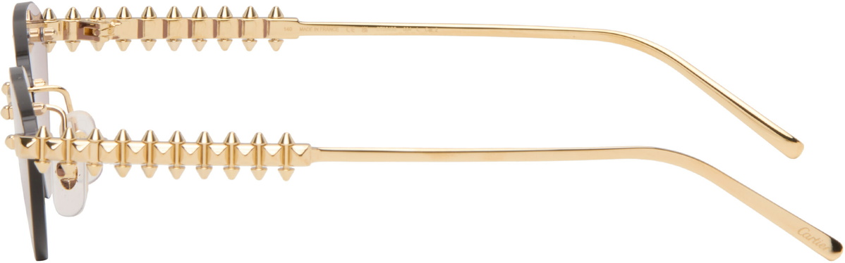 Cartier Gold 'Clash de Cartier' Sunglasses