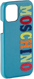 Moschino Blue Logo iPhone 12 Pro Case