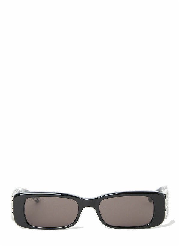 Photo: Balenciaga Dynasty Rectangle Sunglasses unisex Black