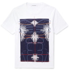 Craig Green - Slim-Fit Embroidered Panelled Cotton-Jersey T-Shirt - White
