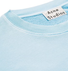 Acne Studios - Garment-Dyed Loopback Cotton-Jersey Sweatshirt - Men - Light blue